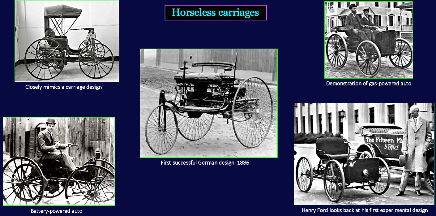 Early autos, 1900